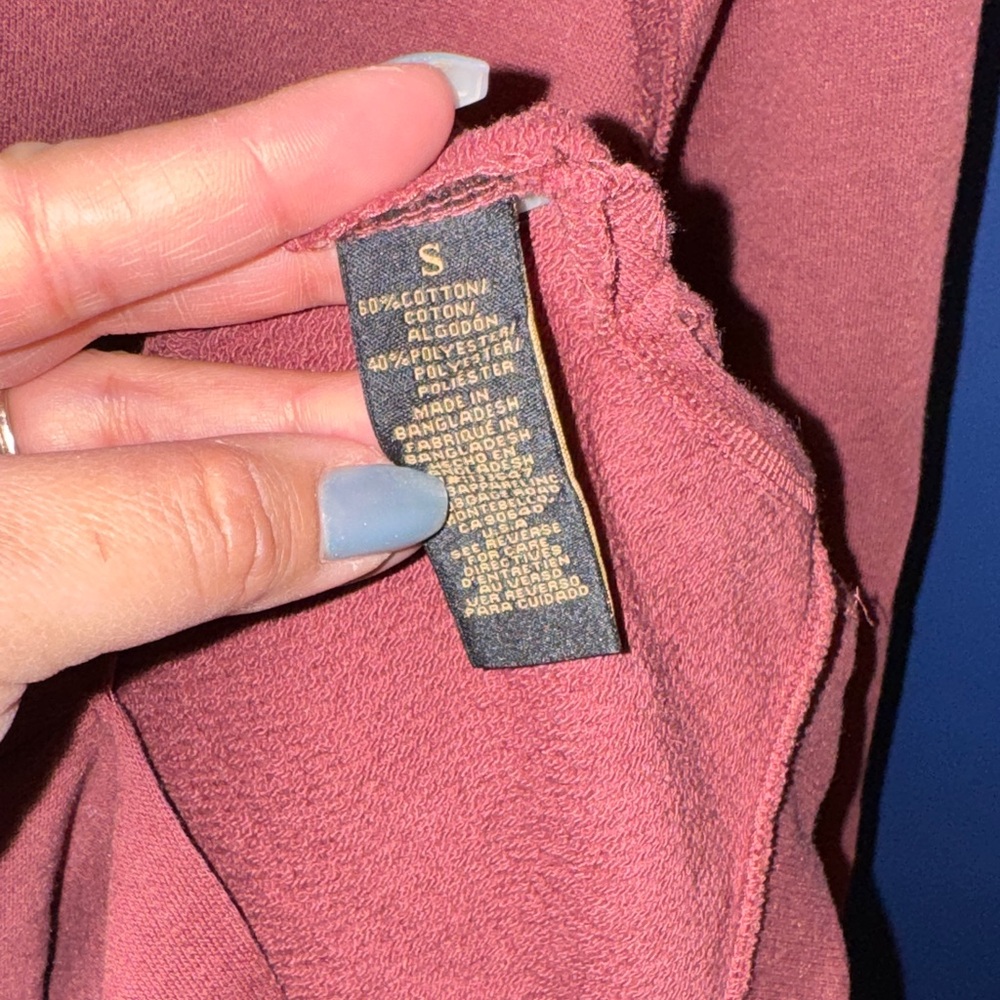 RACHEL ROY- Women’s Dark Red Sweatshirt with Crisscross back detail Size Small - Picture 11 of 14